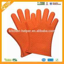 High Quality Cheap Custom Heat Resistant Silicone Kitchen Finger Oven & Barbecue Glove/Silicone Grill Oven BBQ Glove/Oven Mitt
